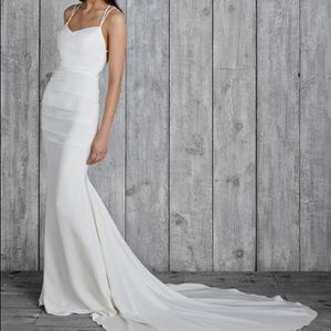 Nicole Miller Celine Wedding Dress - size 10